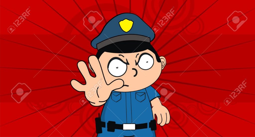 21129883-policeman-kid-cartoon-background-in-format-very-easy-to-edit-Stock-Vector