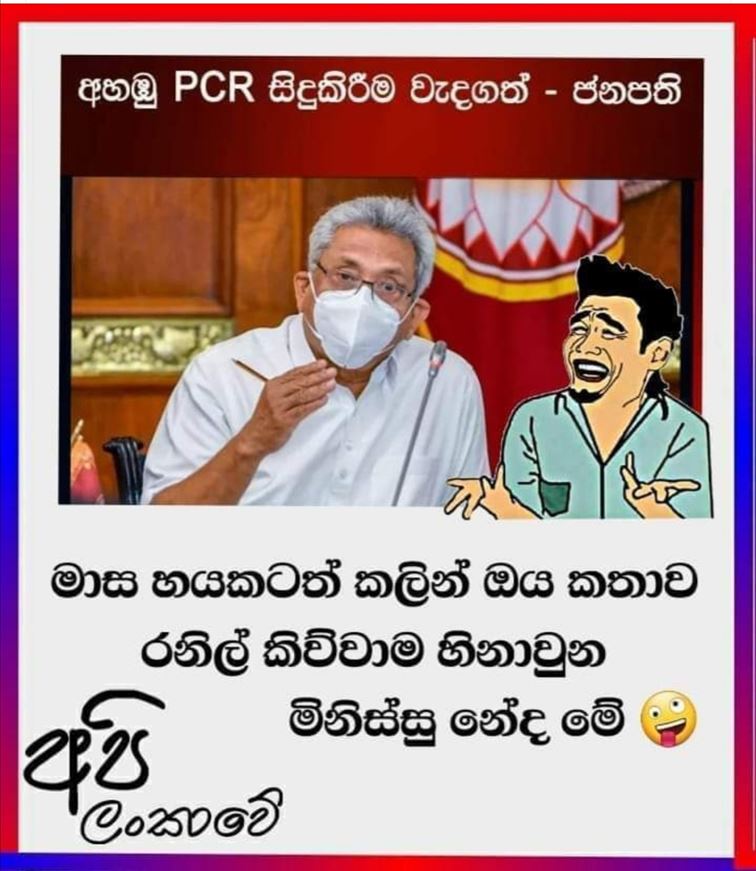ජනපතිගේ අහඹු PCR පරික්ෂණ කථාවට රනිලුත් ගෑවෙයි ..... 3 ranil