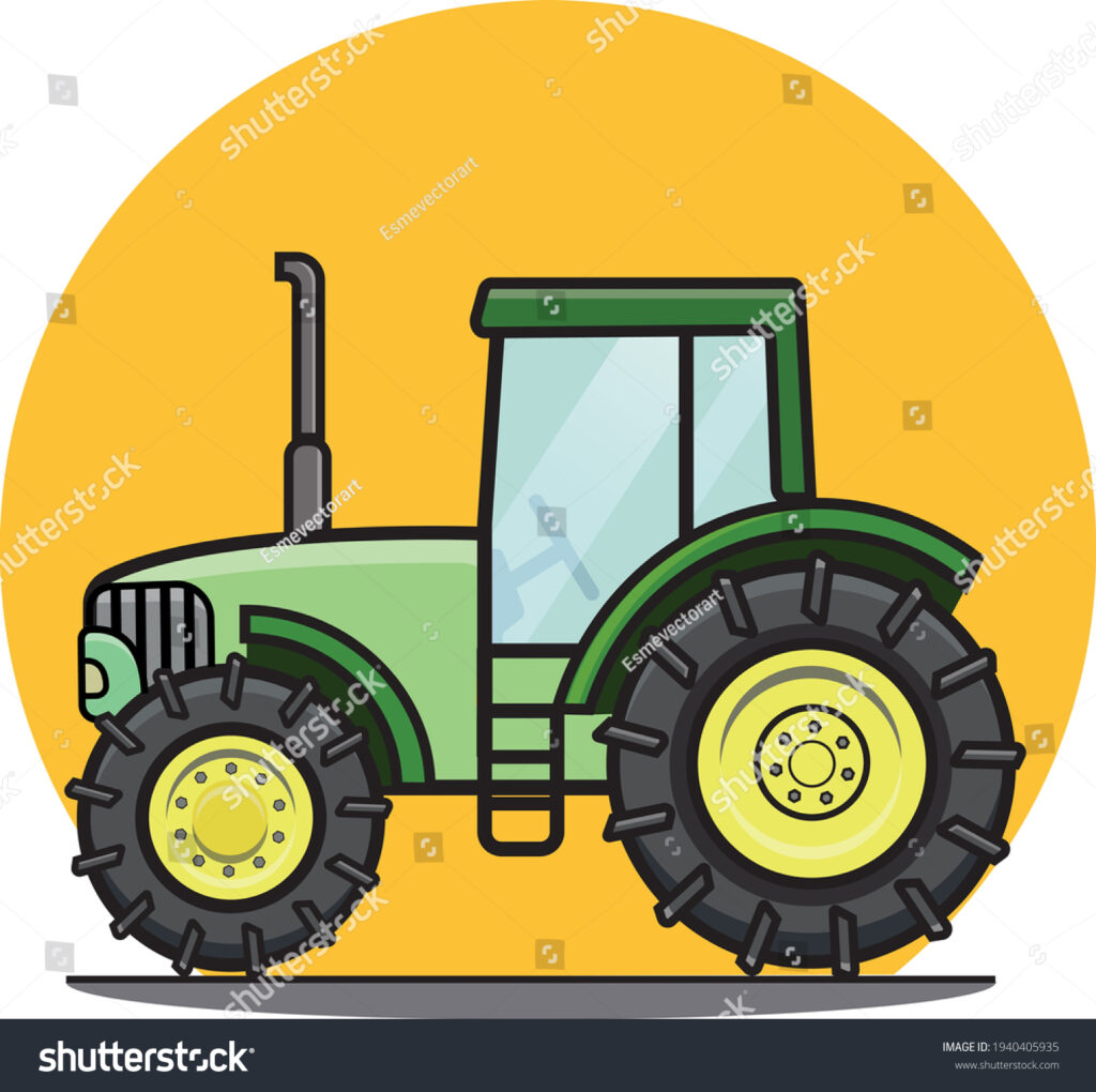stock vector farm tractor illustration vector john deere 1940405935