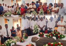 හිටපු නගරාධිපතිවරයාට, මීගමුව මහා නගර සභාව , අවසන් ගෞරවය පුද කරයි. .